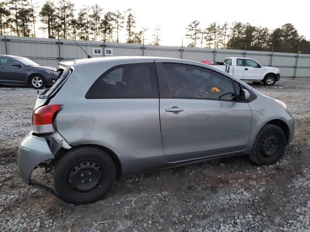 JTDJT4K35A5281128 - 2010 TOYOTA YARIS GRAY photo 3