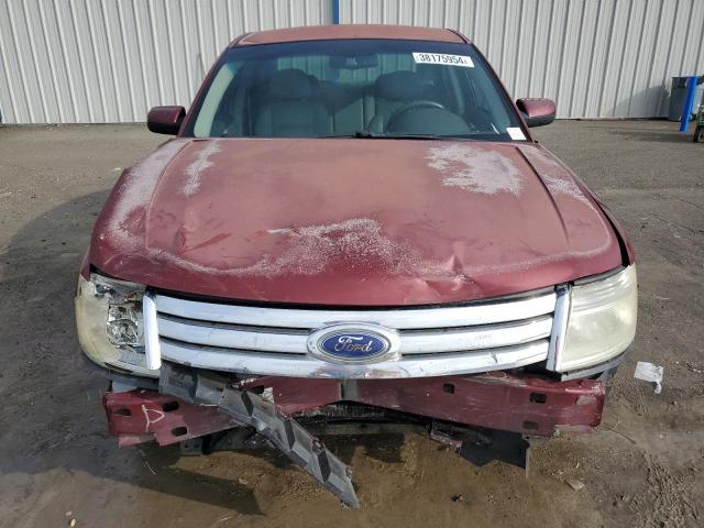 1FAHP24W28G128032 - 2008 FORD TAURUS SEL BURGUNDY photo 5