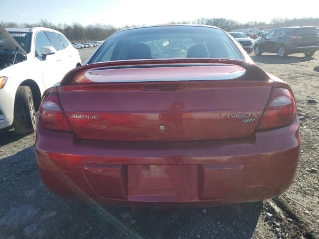 1B3ES56C15D260178 - 2005 DODGE NEON SXT RED photo 6