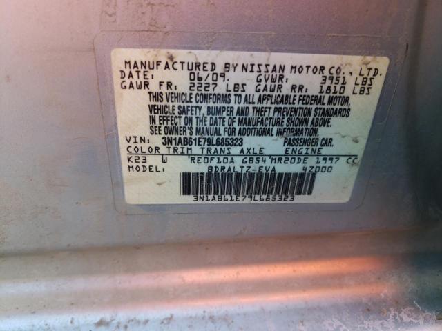 3N1AB61E79L685323 - 2009 NISSAN SENTRA 2.0 SILVER photo 12