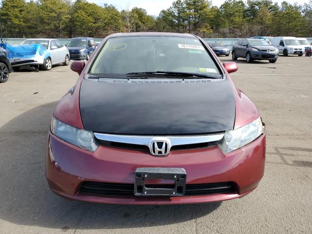 1HGFA16806L101736 - 2006 HONDA CIVIC EX RED photo 5