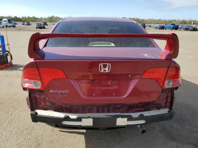 1HGFA16806L101736 - 2006 HONDA CIVIC EX RED photo 6