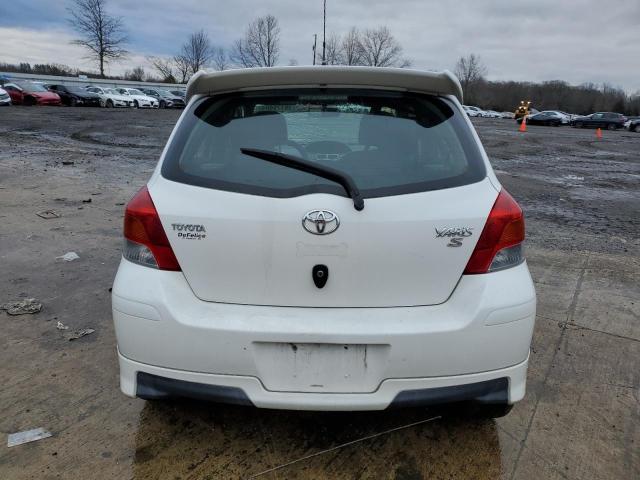 JTDKT903695259459 - 2009 TOYOTA YARIS WHITE photo 6