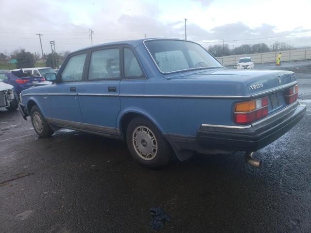 YV1AX8847H1261048 - 1987 VOLVO 244 DL BLUE photo 2