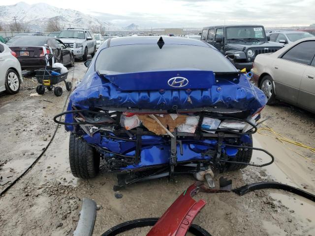 5NPLP4AG0MH043855 - 2021 HYUNDAI ELANTRA LIMITED BLUE photo 6