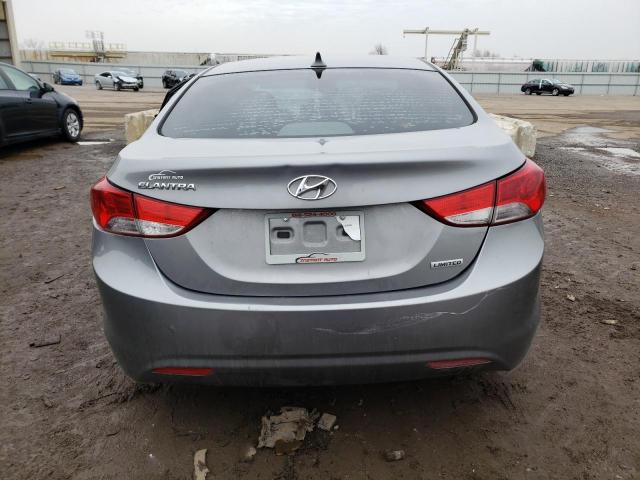 KMHDH4AE1CU336485 - 2012 HYUNDAI ELANTRA GLS SILVER photo 6