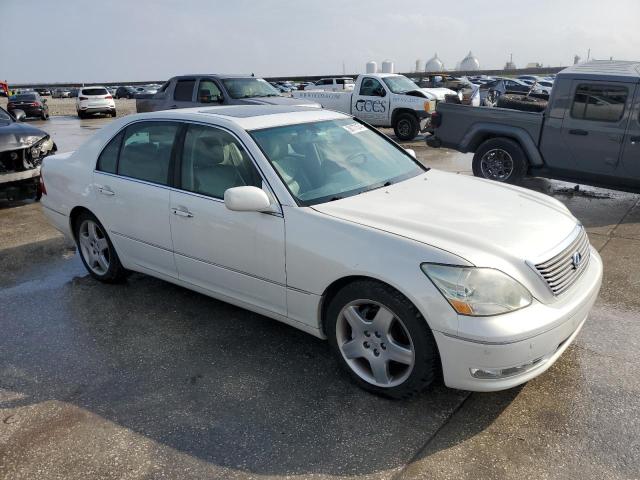 JTHBN36F555015786 - 2005 LEXUS LS 430 WHITE photo 4