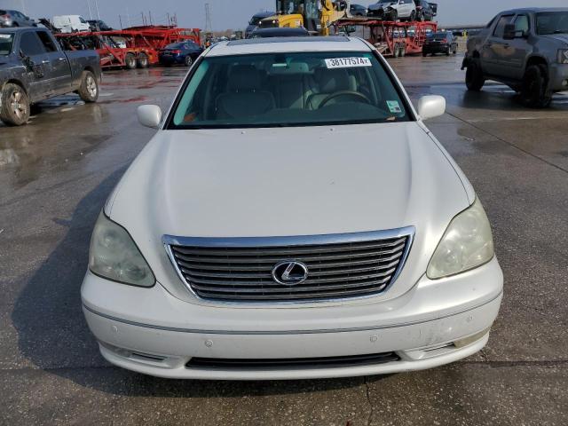 JTHBN36F555015786 - 2005 LEXUS LS 430 WHITE photo 5