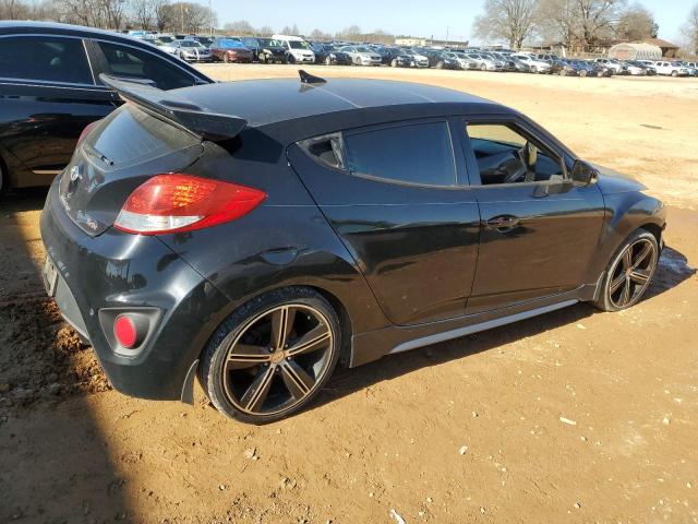 KMHTC6AE6EU188617 - 2014 HYUNDAI VELOSTER TURBO BLACK photo 3