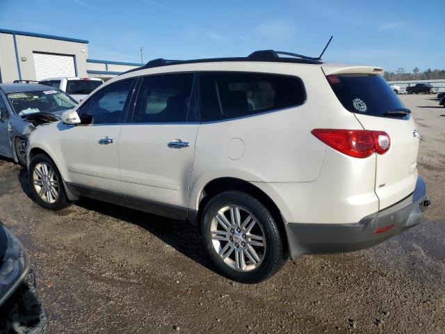 1GNKVGED0BJ271627 - 2011 CHEVROLET TRAVERSE LT WHITE photo 2