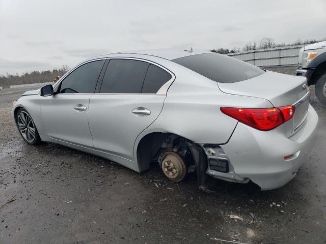 JN1AV7AP4EM690445 - 2014 INFINITI Q50 HYBRID PREMIUM SILVER photo 2