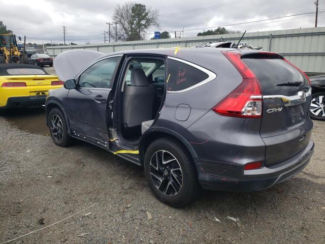 5J6RM3H4XGL024264 - 2016 HONDA CR-V SE GRAY photo 2