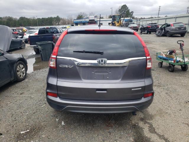 5J6RM3H4XGL024264 - 2016 HONDA CR-V SE GRAY photo 6