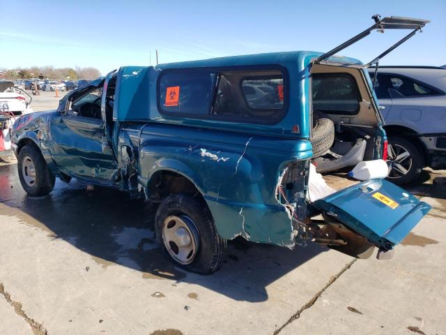 1FTCR10A7VPB07966 - 1997 FORD RANGER TEAL photo 2