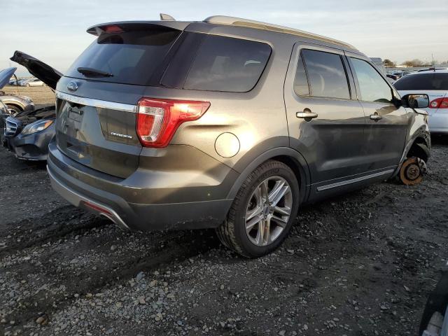 1FM5K7D82GGA42174 - 2016 FORD EXPLORER XLT GRAY photo 3