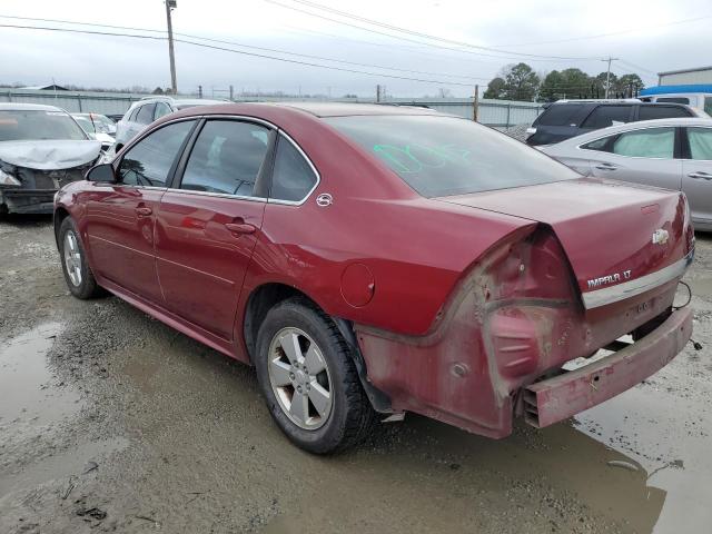 2G1WT57K591114348 - 2009 CHEVROLET IMPALA 1LT MAROON photo 2