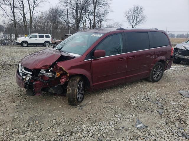 2C4RDGCG1HR858897 - 2017 DODGE GRAND CARA SXT BURGUNDY photo 1