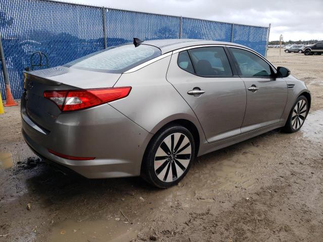 5XXGR4A67CG011109 - 2012 KIA OPTIMA SX GRAY photo 3