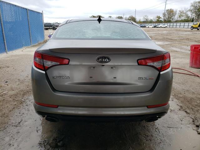 5XXGR4A67CG011109 - 2012 KIA OPTIMA SX GRAY photo 6