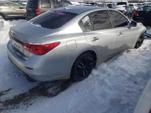 JN1BV7AR0FM408972 - 2015 INFINITI Q50 BASE SILVER photo 3