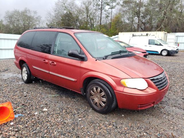 2C4GP54L25R541706 - 2005 CHRYSLER TOWN & COU TOURING მუქწითელი ფოტო 4