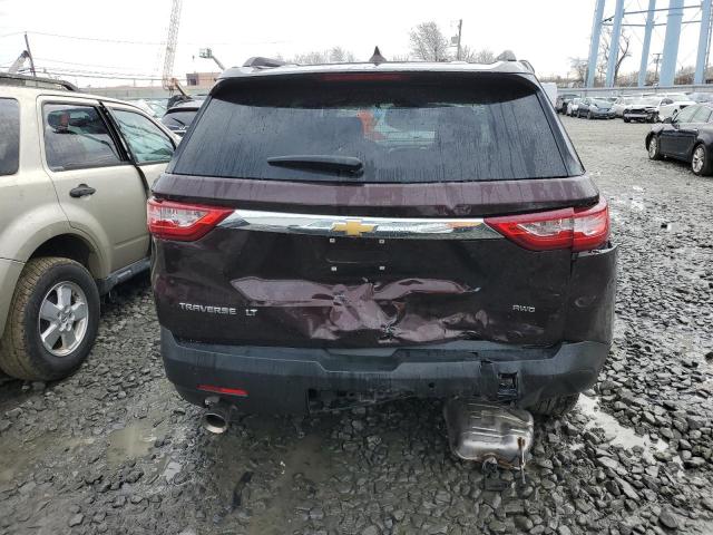 1GNEVHKW0MJ126535 - 2021 CHEVROLET TRAVERSE LT BLACK photo 6