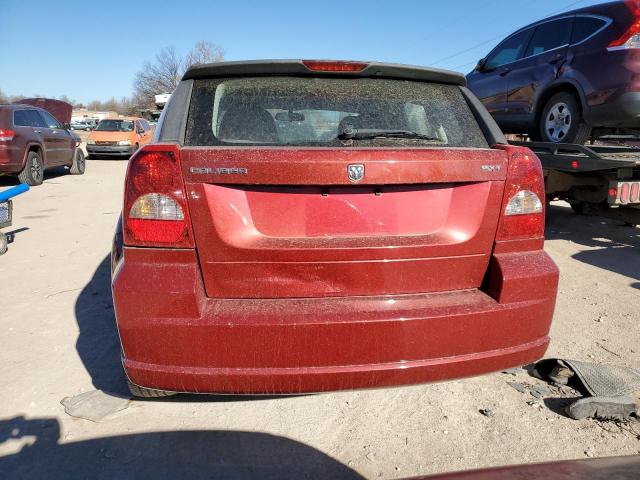 1B3HB48B47D411352 - 2007 DODGE CALIBER SXT RED photo 6