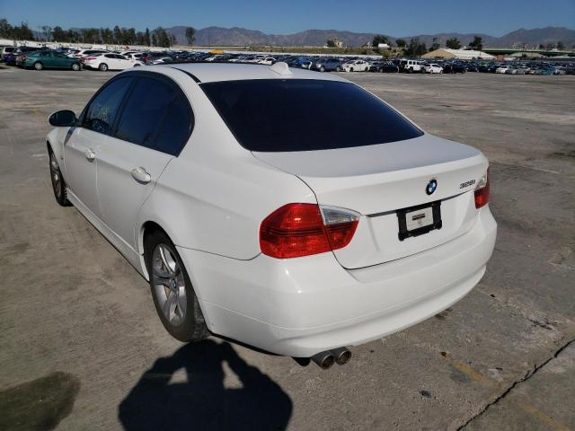 WBAVC53548FZ89296 - 2008 BMW 328 I SULEV WHITE photo 2