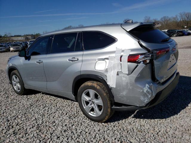 5TDZZRAHXNS133438 - 2022 TOYOTA HIGHLANDER L SILVER photo 2