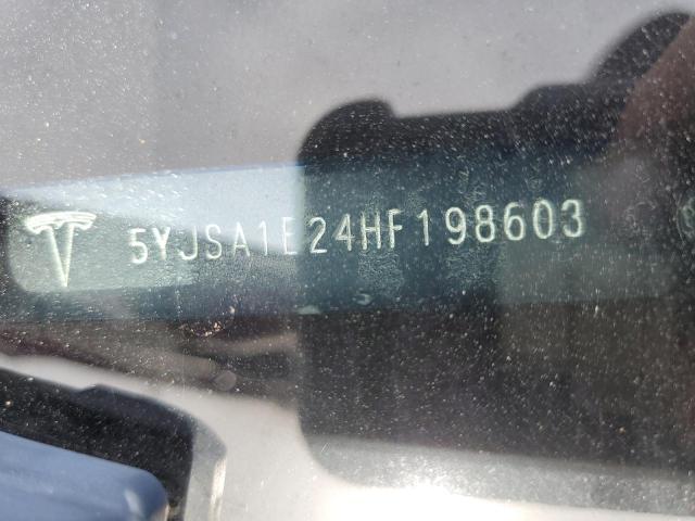 5YJSA1E24HF198603 - 2017 TESLA MODEL S 红色 照片 13