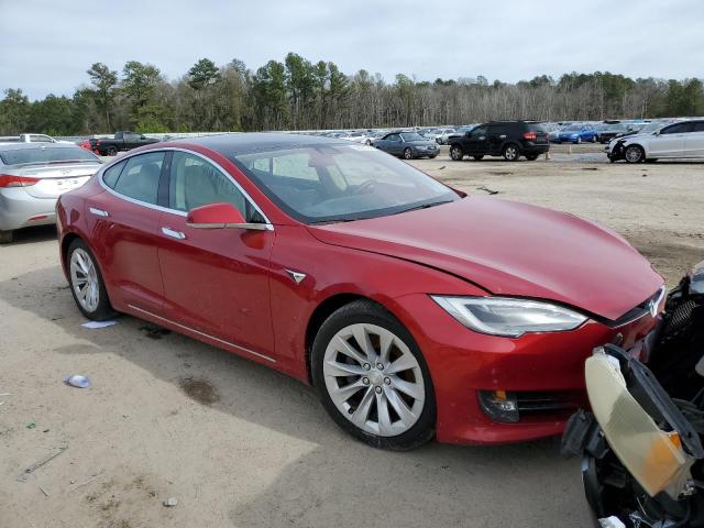 5YJSA1E24HF198603 - 2017 TESLA MODEL S RED photo 4