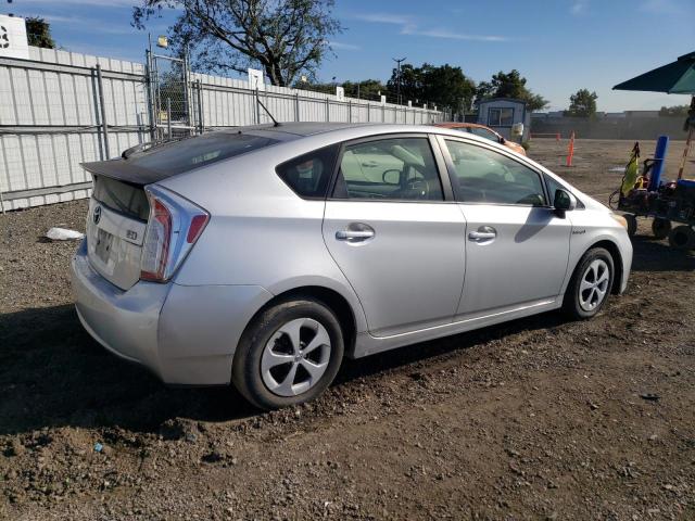 JTDKN3DU7C1598725 - 2012 TOYOTA PRIUS SILVER photo 3