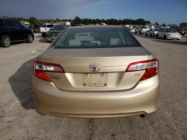 4T1BF1FK6CU056488 - 2012 TOYOTA CAMRY BASE GOLD photo 6