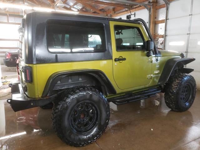 1J4FA54108L566574 - 2008 JEEP WRANGLER SAHARA GREEN photo 3