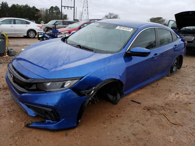 19XFC2F85KE015226 - 2019 HONDA CIVIC SPORT BLUE photo 1