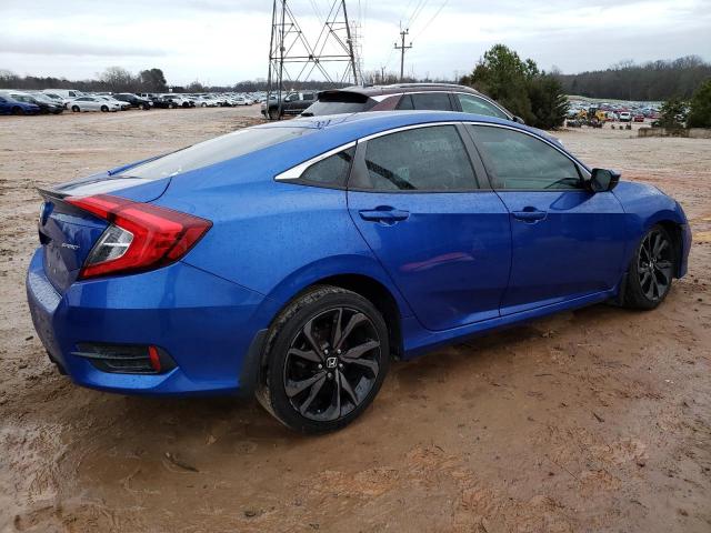 19XFC2F85KE015226 - 2019 HONDA CIVIC SPORT BLUE photo 3