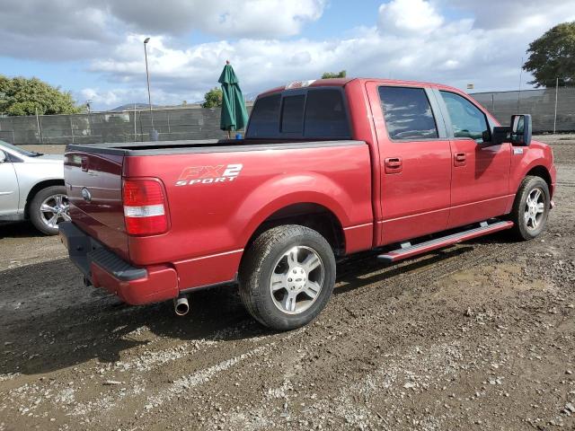 1FTPW12508KB64165 - 2008 FORD F150 SUPERCREW RED photo 3