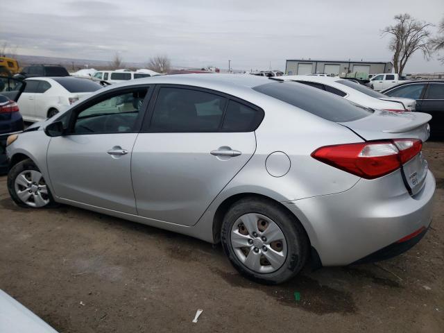 KNAFK4A67E5215915 - 2014 KIA FORTE LX SILVER photo 2