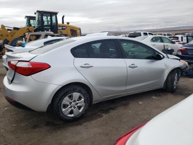 KNAFK4A67E5215915 - 2014 KIA FORTE LX SILVER photo 3