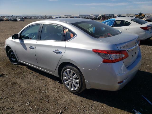 3N1AB7AP6FY227889 - 2015 NISSAN SENTRA S SILVER photo 2