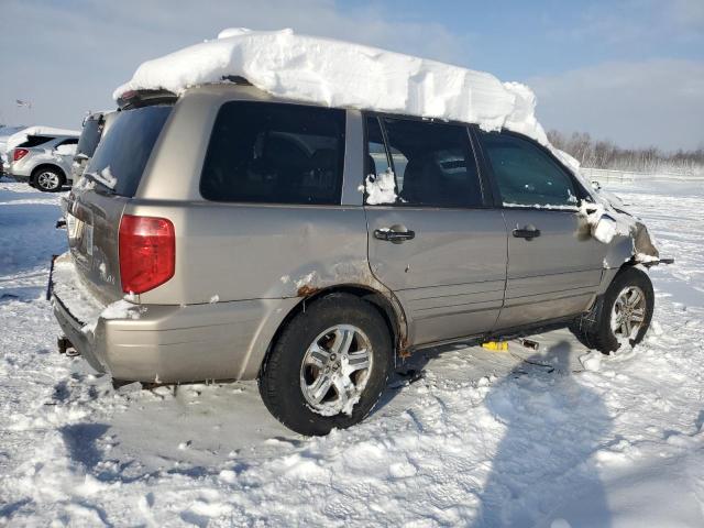 5FNYF18585B058759 - 2005 HONDA PILOT EXL BEIGE photo 3