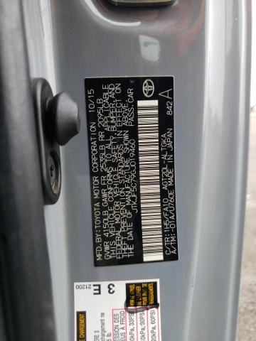 JTKJF5C79GJ019460 - 2016 TOYOTA SCION TC ვერცხლისფერი ფოტო 13