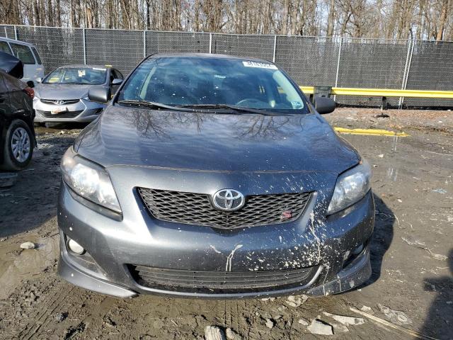 2T1BU4EE2AC503920 - 2010 TOYOTA COROLLA BASE GRAY photo 5