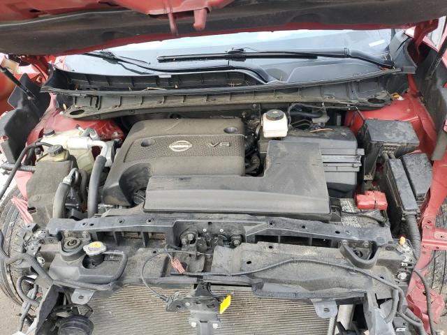 5N1AZ2MJ5KN128731 - 2019 NISSAN MURANO S RED photo 12