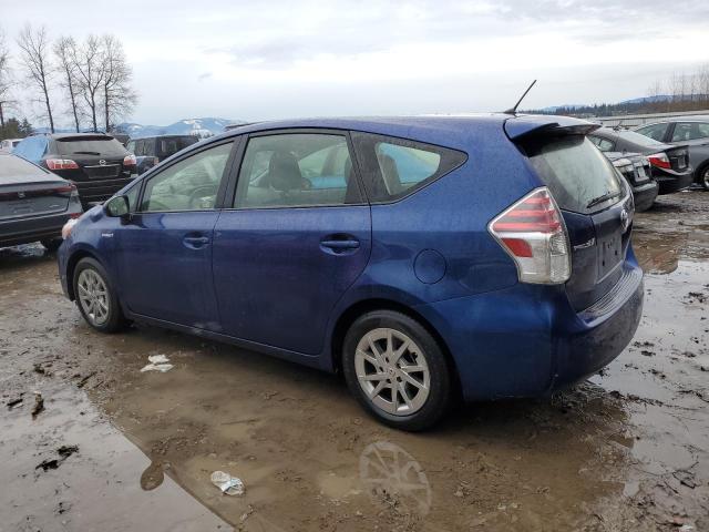 JTDZN3EU7GJ041669 - 2016 TOYOTA PRIUS V BLUE photo 2