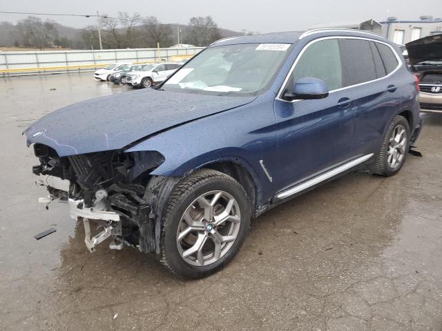 5UXTY5C00L9D07975 - 2020 BMW X3 XDRIVE30I BLUE photo 1