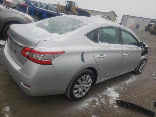 3N1AB7AP6EY261829 - 2014 NISSAN SENTRA S SILVER photo 3