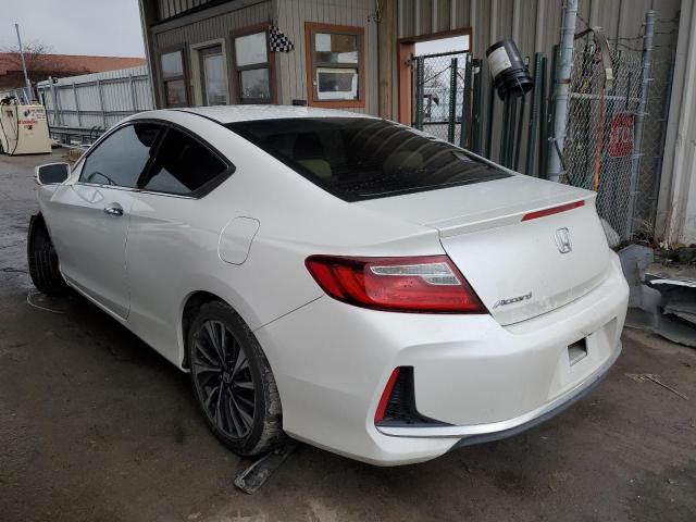 1HGCT1B88GA003859 - 2016 HONDA ACCORD EXL WHITE photo 2