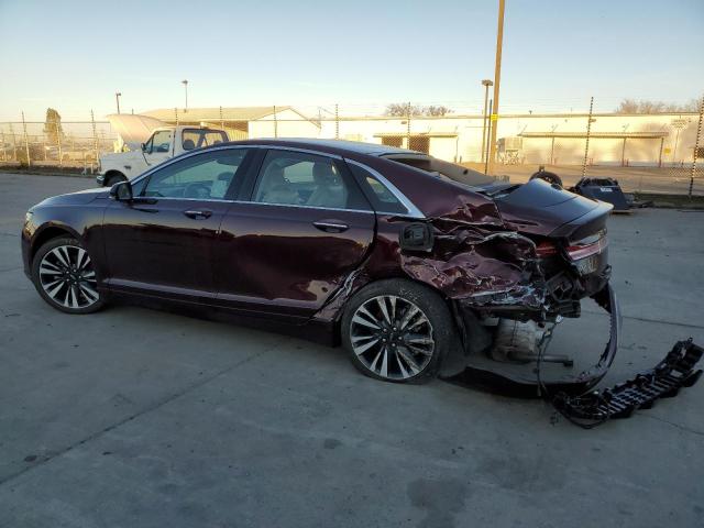 3LN6L5MU4JR614784 - 2018 LINCOLN MKZ HYBRID RESERVE BURGUNDY photo 2