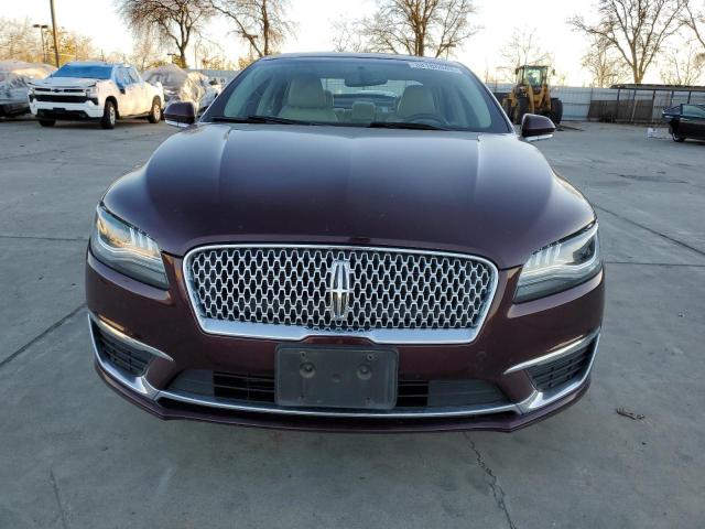 3LN6L5MU4JR614784 - 2018 LINCOLN MKZ HYBRID RESERVE BURGUNDY photo 5